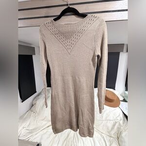 Tan Knit Dress